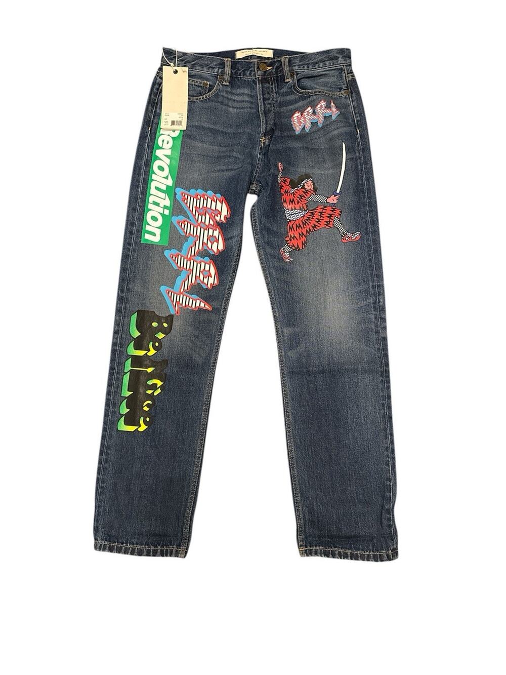 BNWT MARC by MARC JACOBS Annie Boyfriend Samurai Jeans Sz 28 X 30